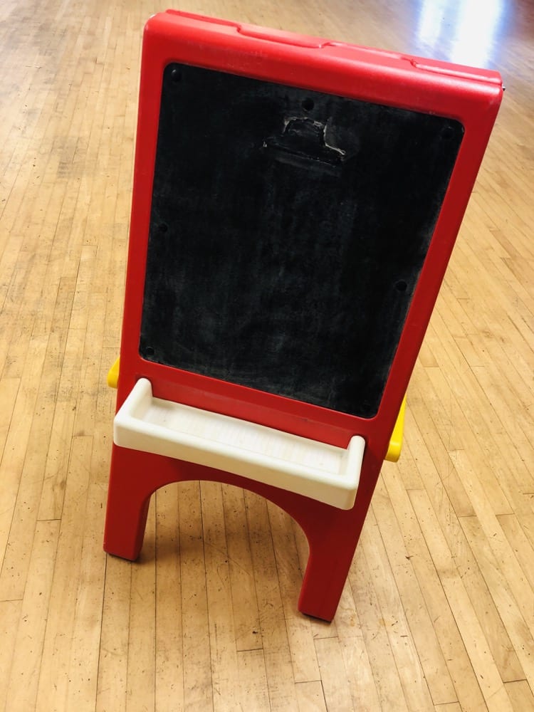 Little Tikes Double Sided Childs Easel -Chalkboard & Drawing Painting Clipboard (Red) *2