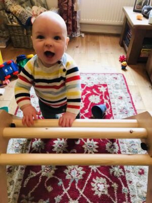 The Little'UN folding indoor climbing frame (Pikler Triangle) Natural * 3
