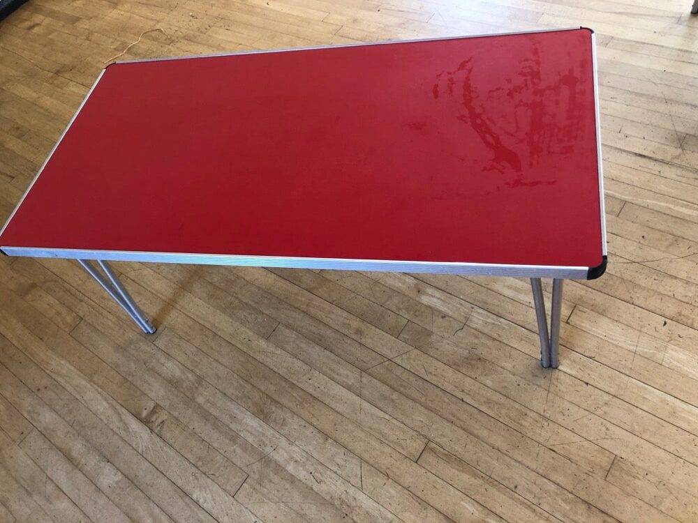 Table Folding (1220*610 *508mm) - Poppy Red (GP43)