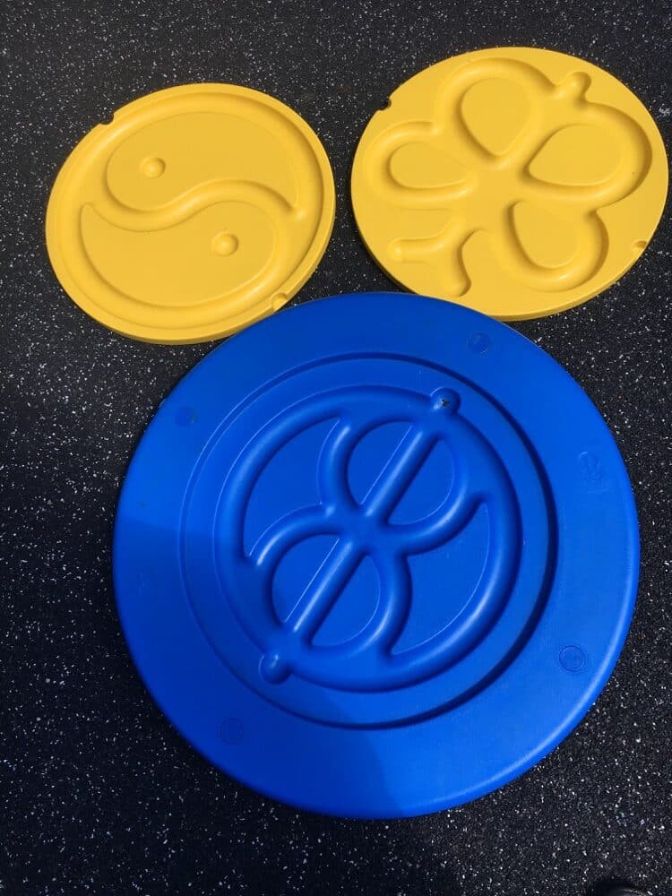 Large Balance Board Ball Maze - With Yellow Interchangeable Inserts