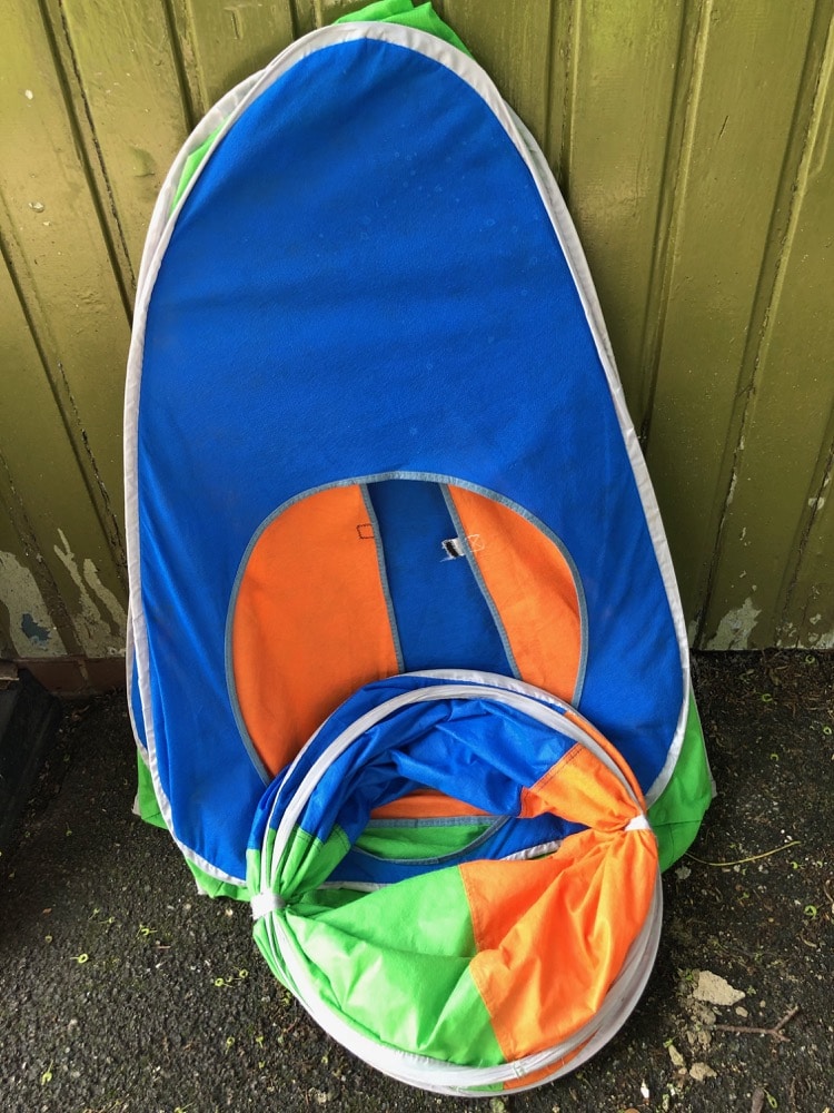 Pop Up Play Tent and Tunnel Set -(Multicoloured Blue, Green & Orange) Tunnel  1Tent