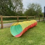 Zig Zag See Through Play Tunnel L2.8m (Yellow, Red & Green) *2