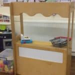 Folding Wooden Role Play Shop (Natural Wood)