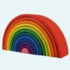 Rainbow 12 Piece Stacking Toy - Little Star Toys - Image 2