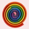 Rainbow 12 Piece Stacking Toy - Little Star Toys - Image 3