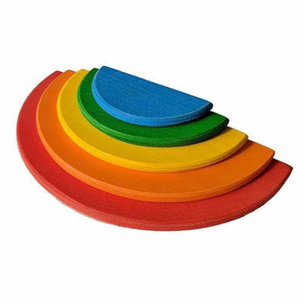 Rainbow Semi Circles - 5 Piece Wooden - Little Star Toys
