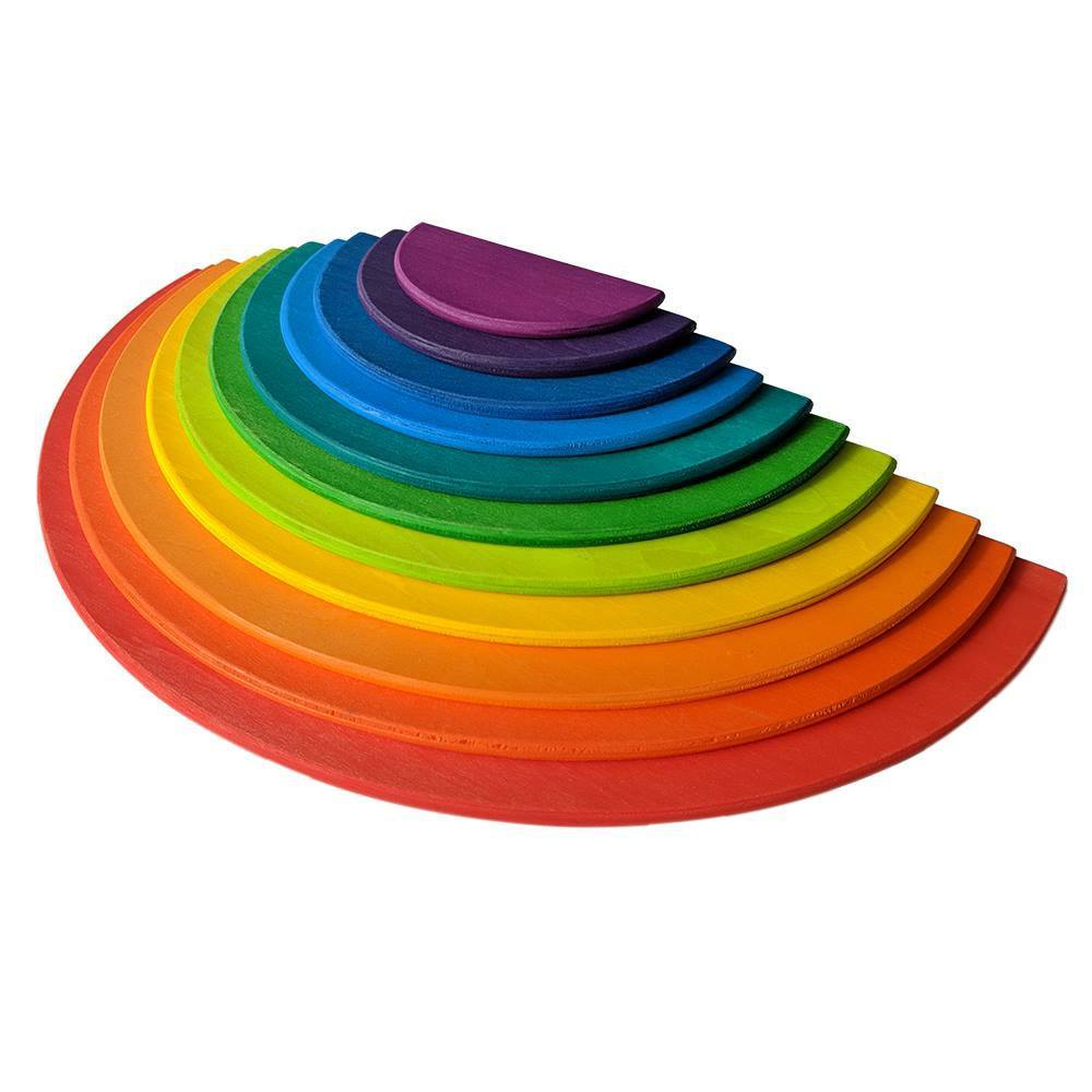 Rainbow Semi Circles - 11 Piece Wooden - Little Star Toys * 3
