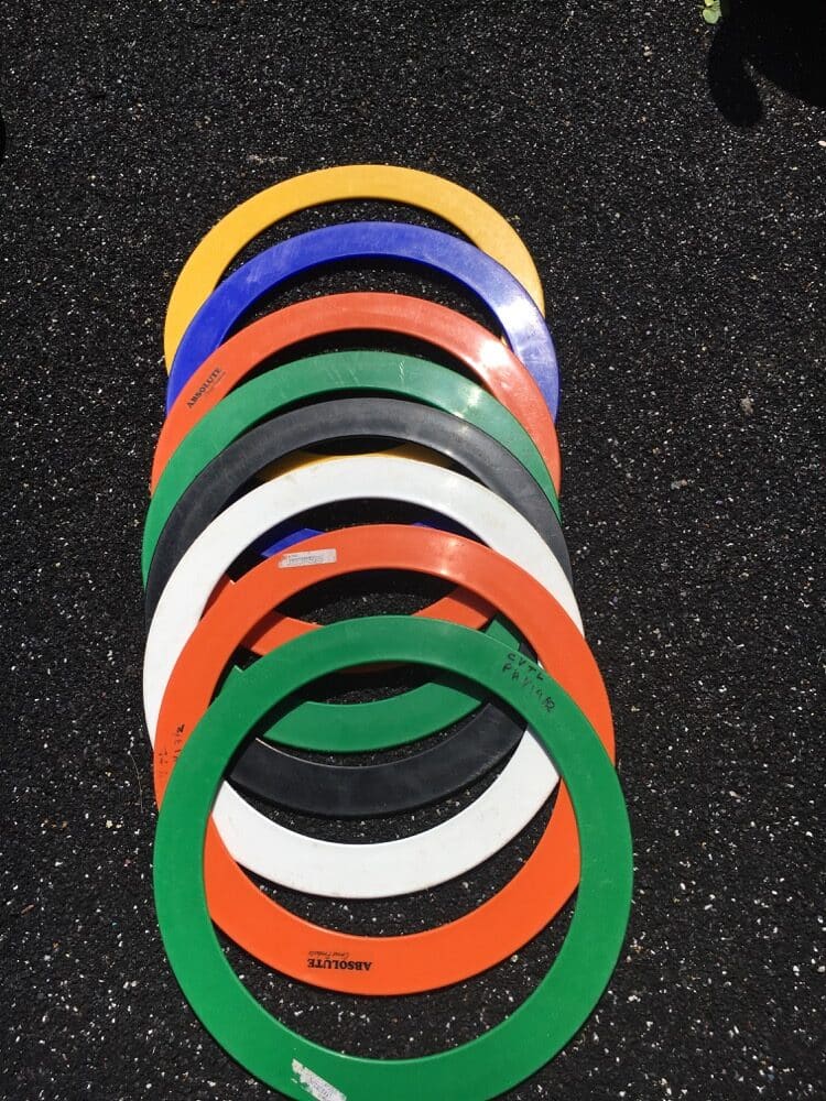 3 No: Colourful Plastic Circus Juggling Rings - Needs New Photo * 3 Sets