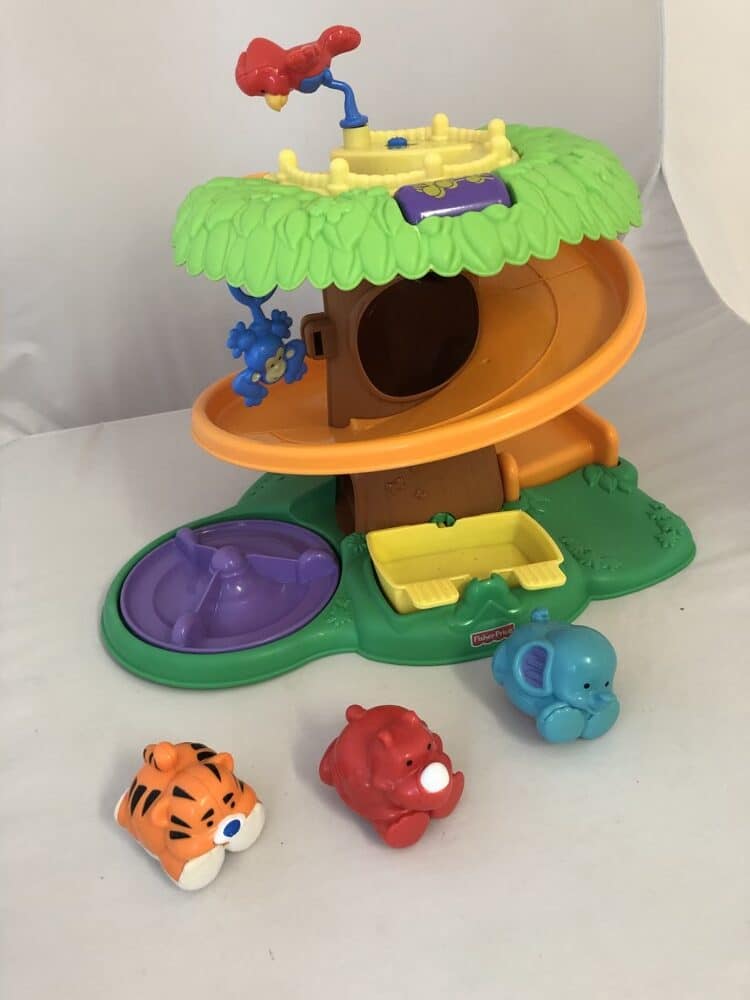 Jungle Toy Garage Slides Road Car Park - Fisher Price