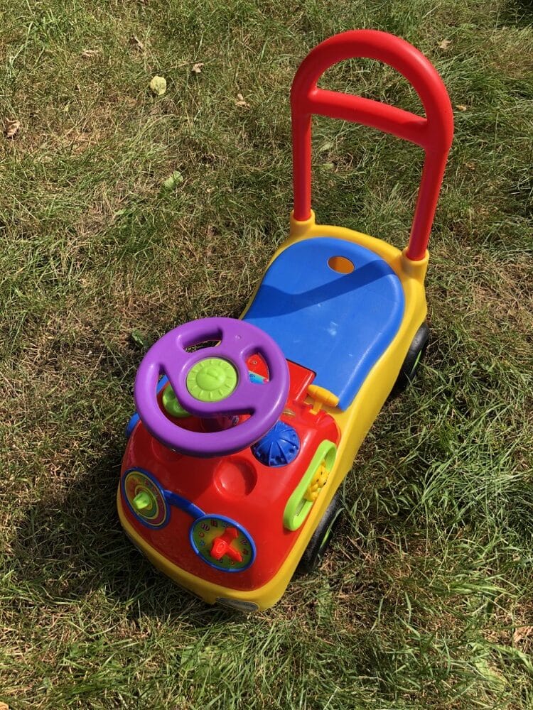 Red & Yellow Ride On and Push Along Car