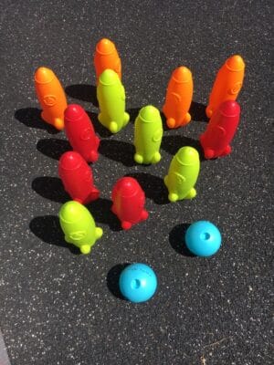 Rocket Skittles Bowling Set - 10 pin Bowling Game