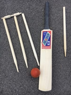 Cricket Set Junior Wooden Cricket Bat & Wooden Stumps