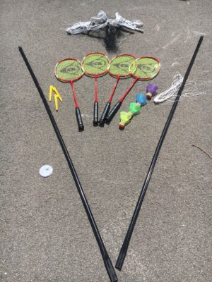 Badminton Rackets Set-4 Person Badminton Set with Net for Garden (1) - Image 2