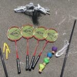 Badminton Rackets Set-4 Person Badminton Set with Net for Garden (1)