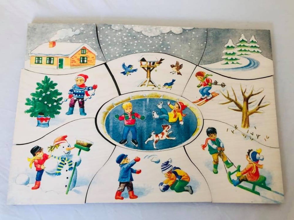 Set of 4 Seasons Puzzles - Winter - Spring - Summer - Autumn  - Image 2
