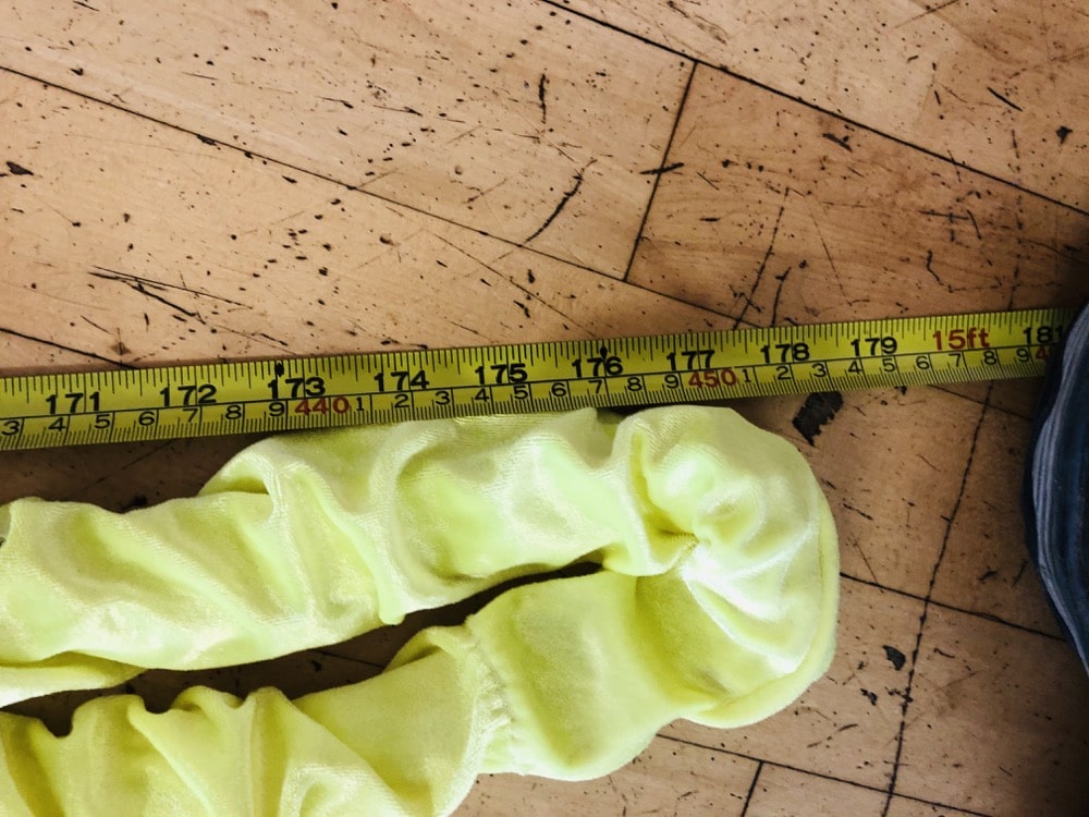 Velvet Lycra Elastic (extra stretchy) Yellow (2) 5m - Image 2