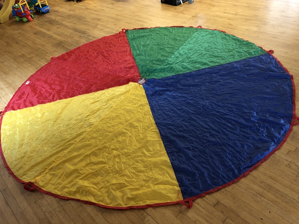 Parachute - 4 Multicoloured with Handles