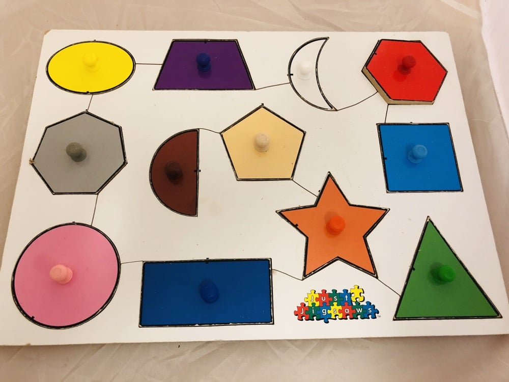 Large Shape Peg Puzzle