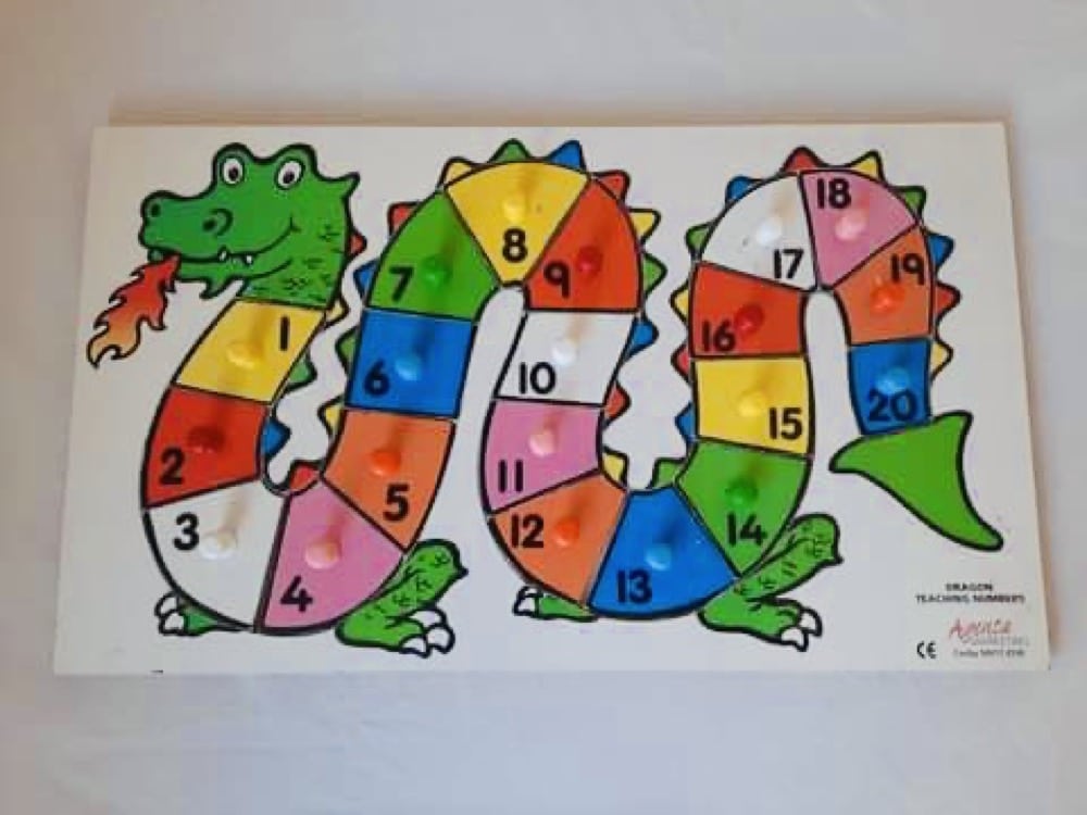 Wooden Alphabet Dragon Puzzle *2