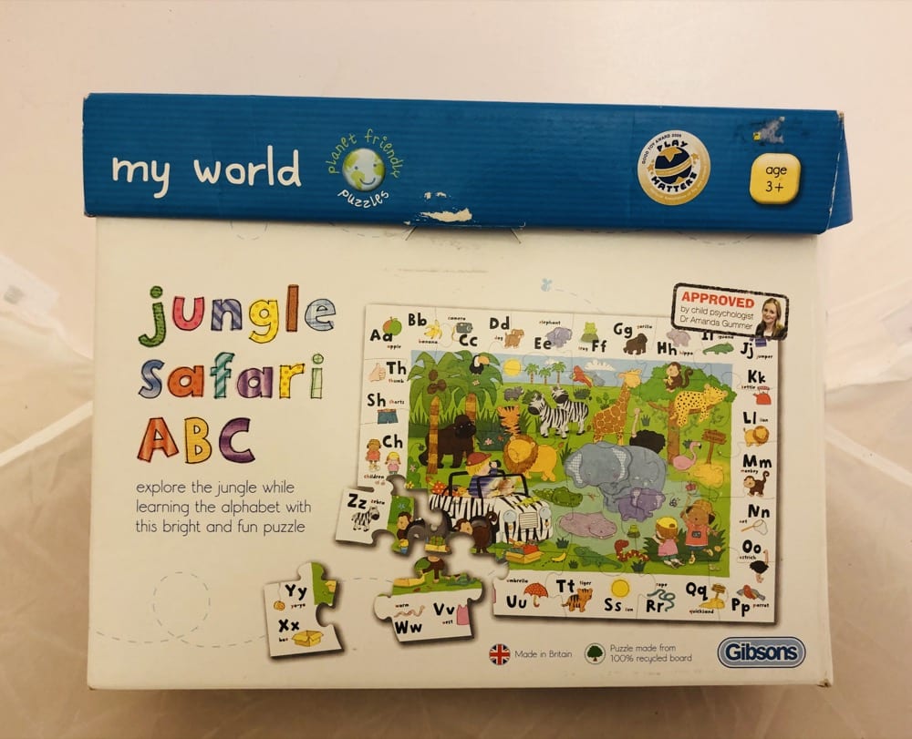 My World My ABC Jungle Safari 30 Piece Puzzle
