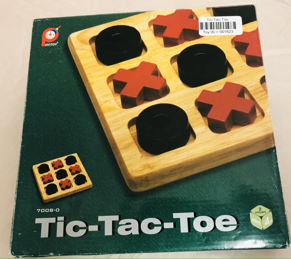 Wooden Tic Tac Toe Board Game