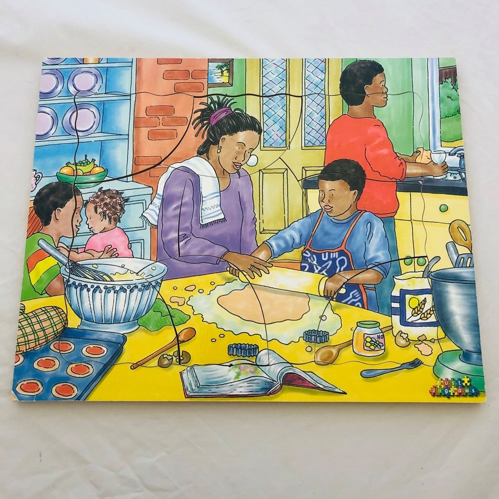 Family Cooking Together  - Junior Puzzle