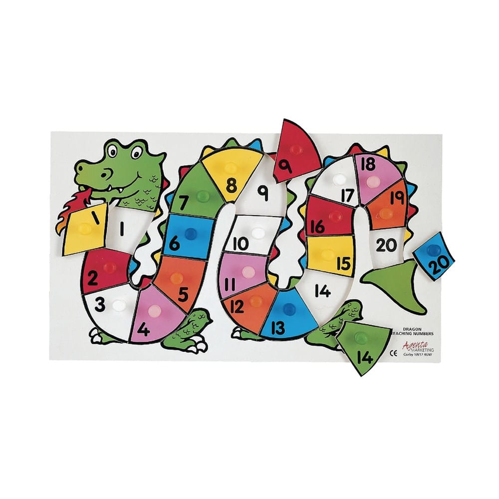 Wooden Number Dragon Puzzle (1-20) - Image 2