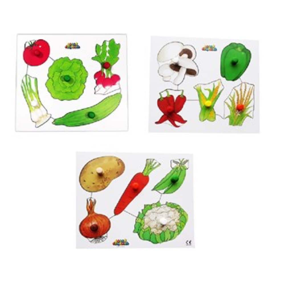 Vegetable Peg Puzzles 1