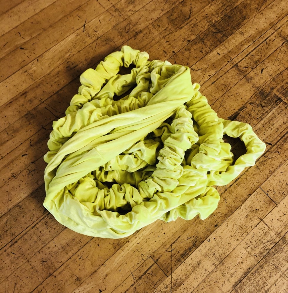 Velvet Lycra Elastic (extra stretchy) Yellow (2) 5m