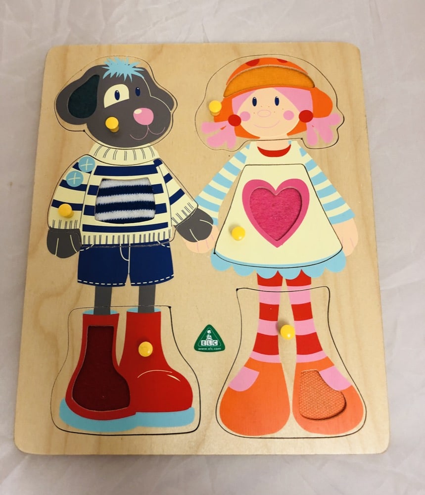 Girl and Dog - Peg Puzzle