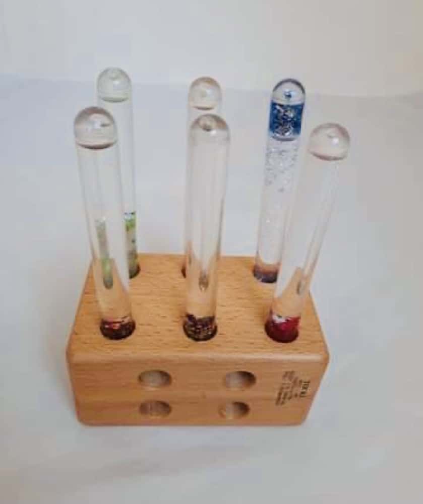 Tocki Hardwood Dice with 6 No Glitter Tubes (1)