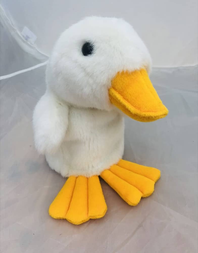 White Duck - Plush Animal Puppet
