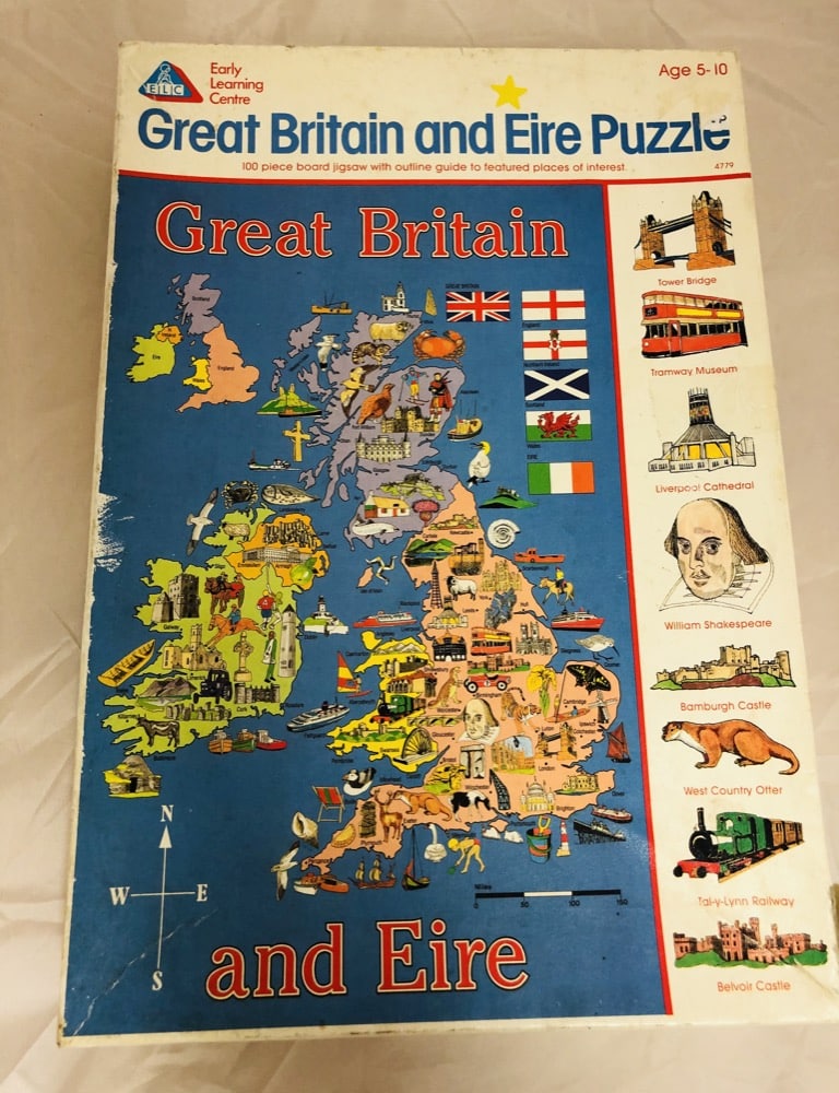 Great Britain & Eire Map Puzzle 100 Pieces
