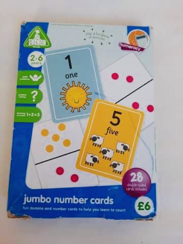 Jumbo Number Flash Cards - Early Learning Centre