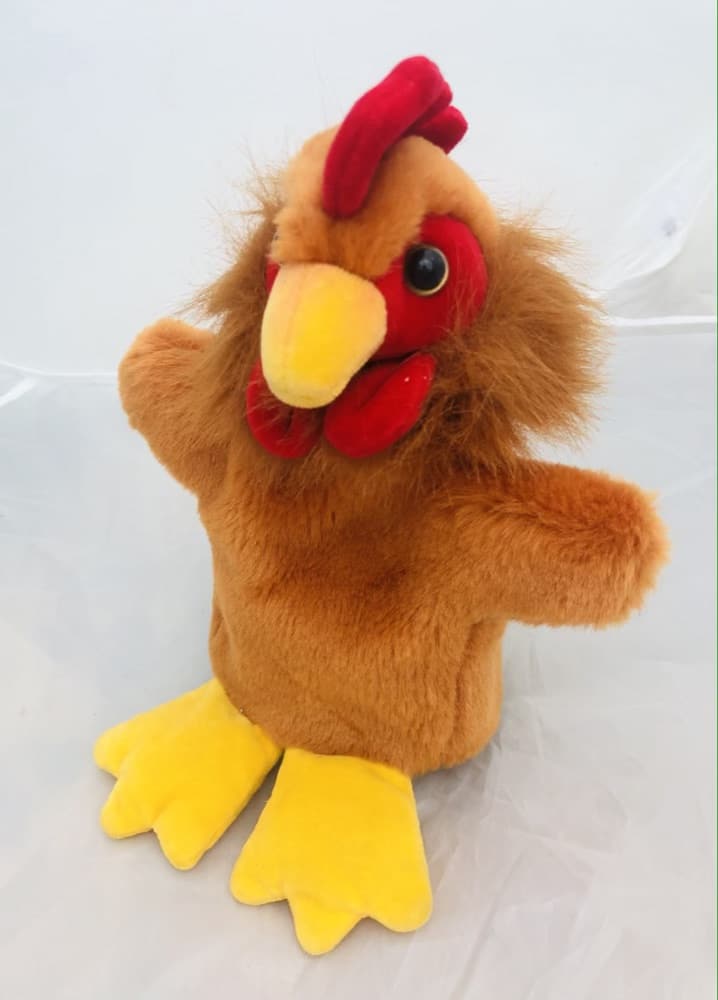 Plush Cockerel  Hand Puppet