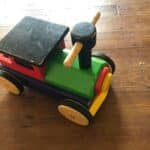 Ride On Wooden Train Toy