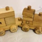 Wood Block Stacking Train
