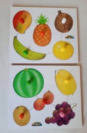 Fruit Peg Puzzles
