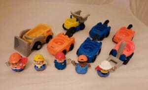 Little People Vintage Construction Vehicle & People Play Set