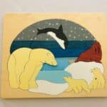 George Luck Artic Animals Layered Tray Puzzle