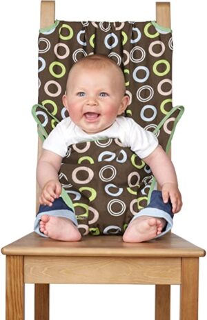 Totseat The Washable Squashable Highchair, Choc Circle - Image 3