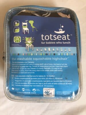 Totseat The Washable Squashable Highchair, Choc Circle - Image 2