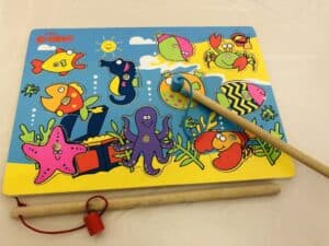 Sea Creatures Magnetic Wooden -Catching Puzzle Game - Image 2