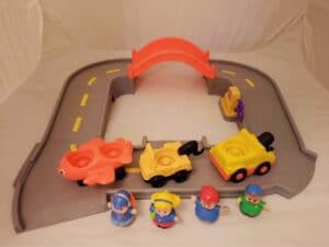 Little People Vintage Car Track & People Play Set