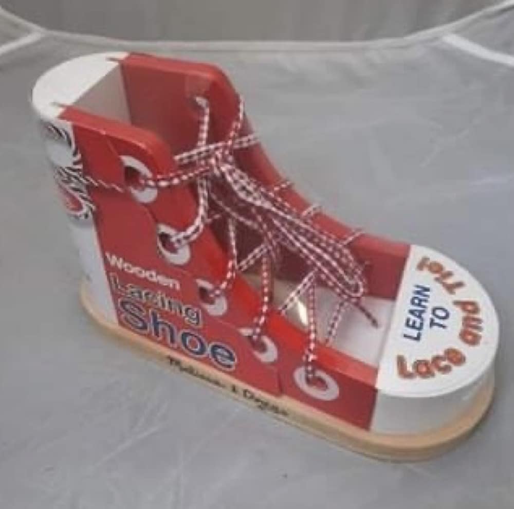 Wooden Lacing Shoe