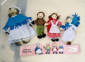 Traditional Story Sets - Little Red Riding Hood Finger Puppet Set