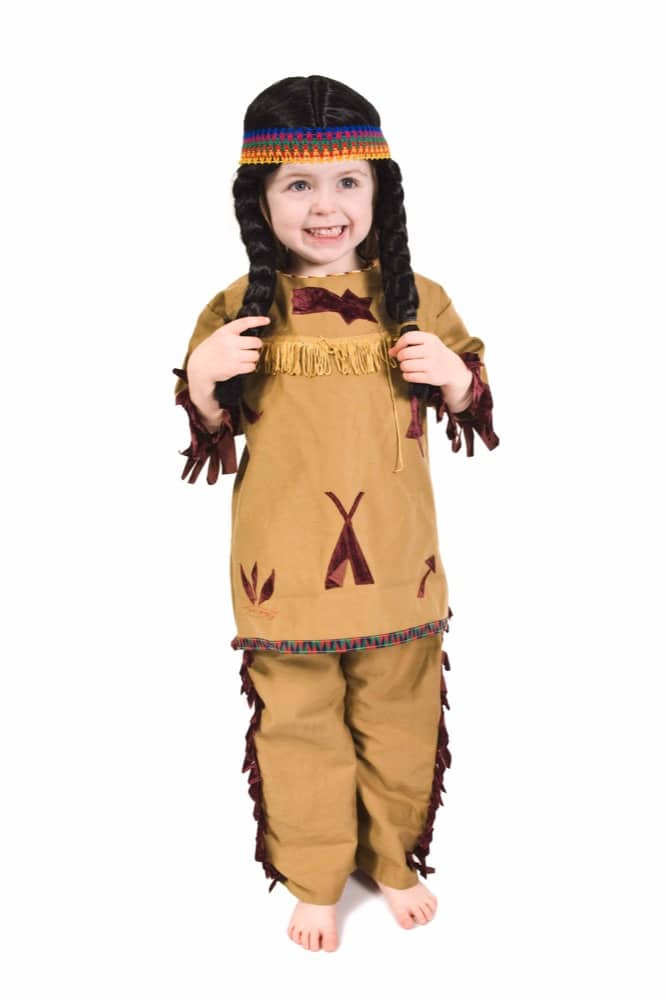 Indian - Trousers, Top Head Band & Wig