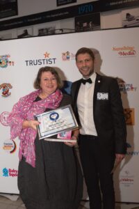 Ann-Marie receiving her award